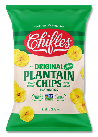 Original Salted Plantain Chips - 24 Single-Serve Packs, 1 oz ea