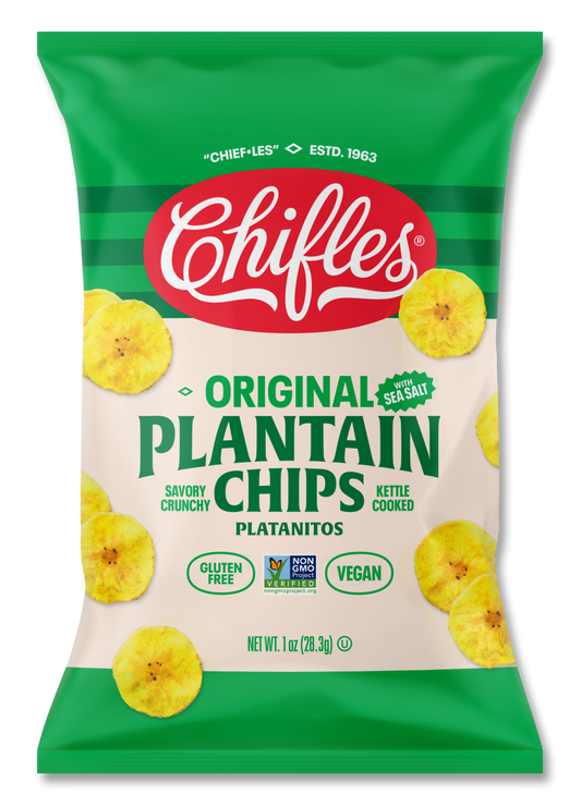 Original Salted Plantain Chips - 24 Single-Serve Packs, 1 oz ea