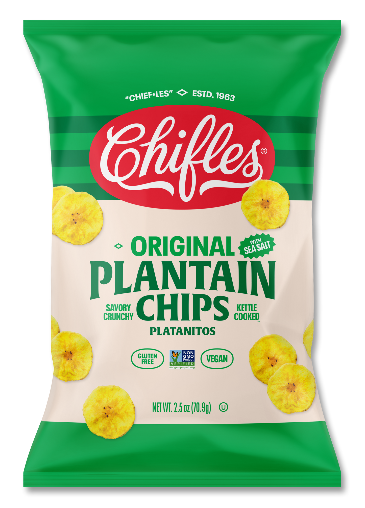 Original Salted Plantain Chips - 6 Pack, 2.5 oz ea