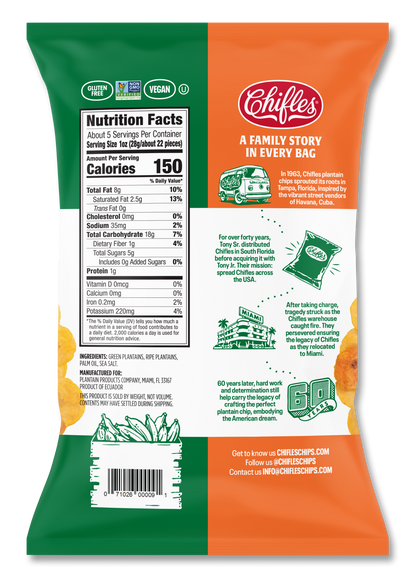 Sweet & Salty Plantain Chips 6 Pack, 5oz ea