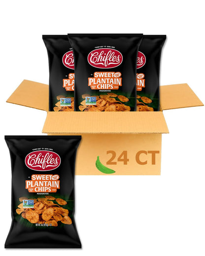 Maduritos Sweet Plantain Chips - 24 Single-Serve Packs, 1 oz ea