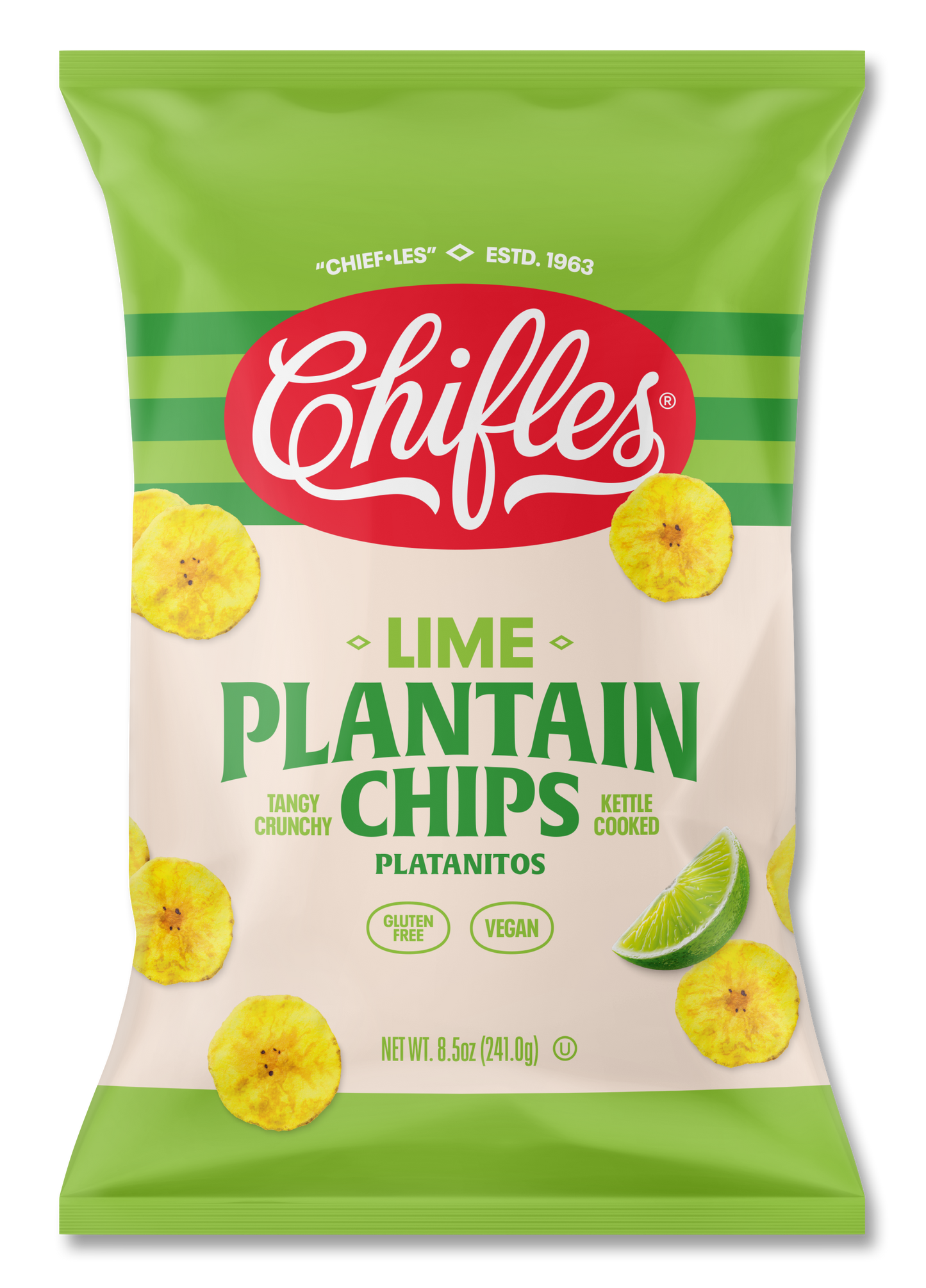 Lime Plantain Chips - 4 Pack, 8.5 oz ea