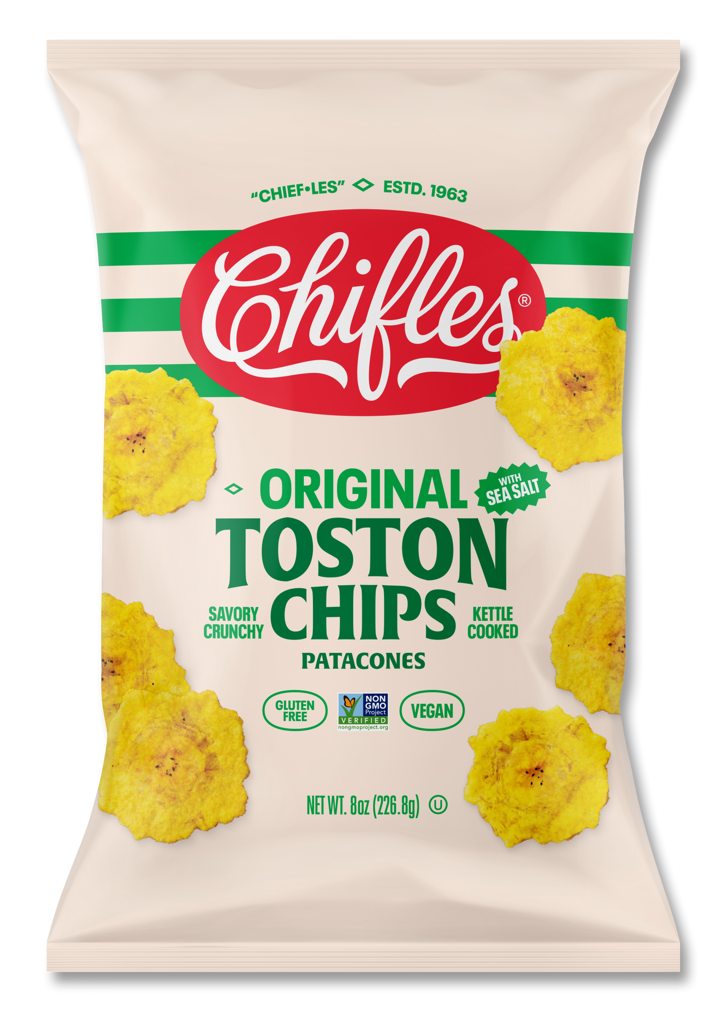 Tostones Salted Plantain Chips - 4 Pack, 8 oz ea