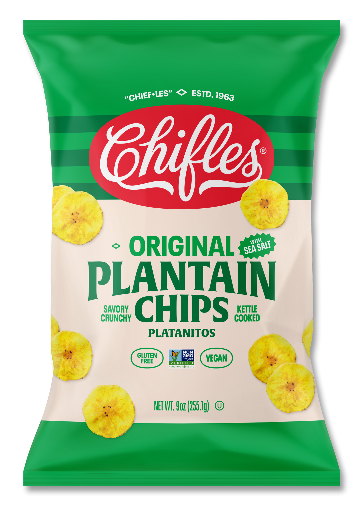 Original Salted Plantain Chips - 4 Pack, 9 oz ea