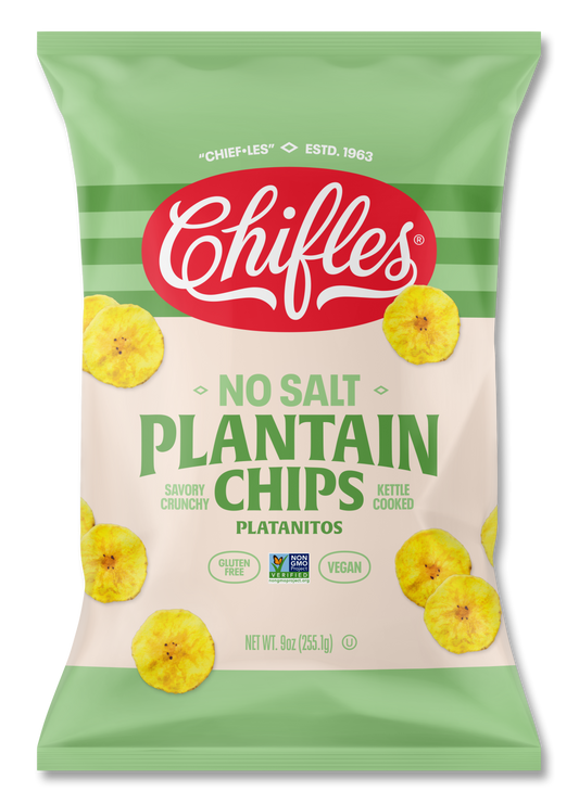 No Salt Plantain Chips - 4 Pack, 9 oz ea