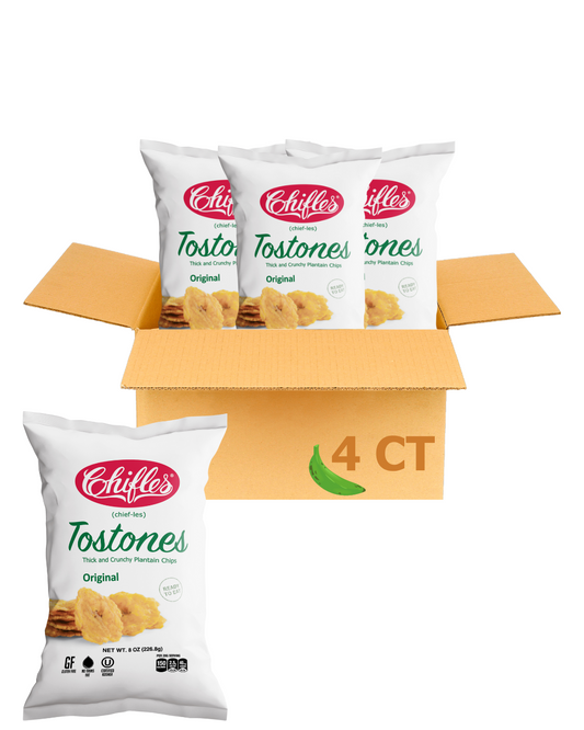 Tostones Salted Plantain Chips - 4 Pack, 8 oz ea