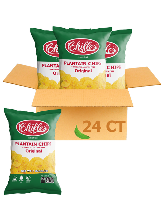 Original Salted Plantain Chips - 24 Single-Serve Packs, 1 oz ea
