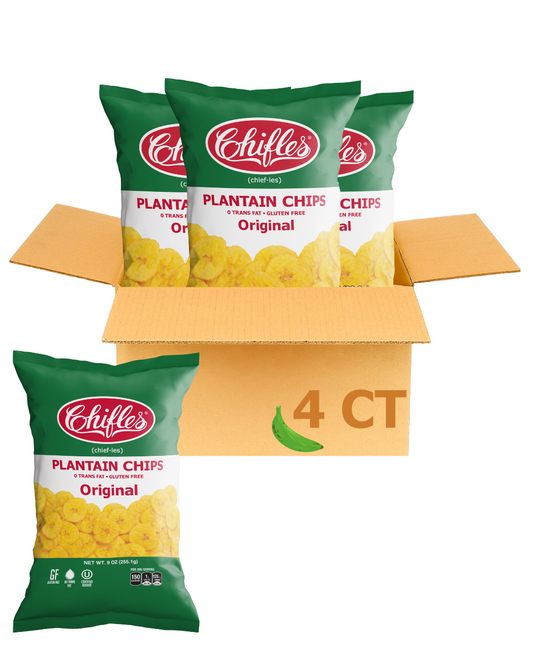 Original Salted Plantain Chips - 4 Pack, 9 oz ea